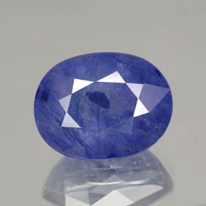 Zaffiro naturale blu da 8,36 ct, taglio ovale, SI