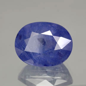 Zaffiro naturale blu da 8,36 ct, taglio ovale, SI