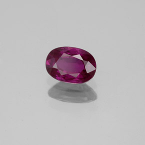 Zaffiro naturale viola da 0,62 ct, taglio ovale, VVS-VS