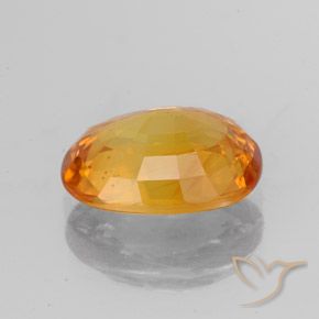 Zaffiro Arancione brillante naturale da 3.03 ct, Ovale, VS-SI