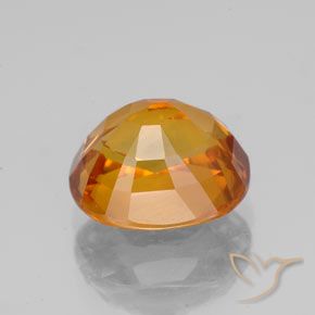 Zaffiro Arancio Medio naturale da 3.27 ct, Ovale, VS-SI