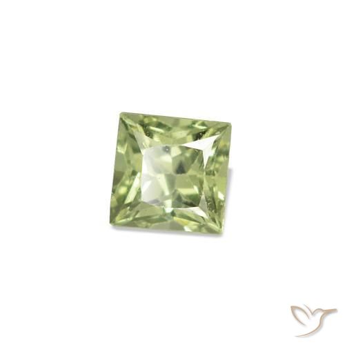 Gemme di Zaffiro Verde caldo naturale da 2.52 ct, Quadrato, VVS-VS
