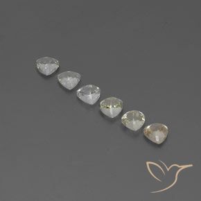 Gemme di Zaffiro Giallo pallido naturale da 1.89 ct, Taglio trillion, VVS-VS