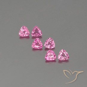 1.60ctw Naturale Rosa porpora reale Zaffiro, Taglio trillion, VS