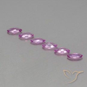 Gemme di Zaffiro Rosa violetto naturale da 1.64 ct, Taglio marquise, VS