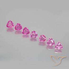 1.73ctw Naturale Rosa intenso Zaffiro, Taglio trillion, VS