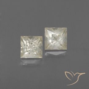 0.96ctw Naturale Giallo chiaro Zaffiro, Quadrato, VVS-VS