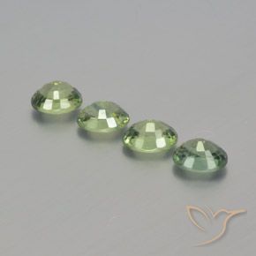 Gemme di Zaffiro Verde salvia molto chiaro naturale da 1.83 ct, Ovale, VS
