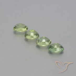 Gemme di Zaffiro Verde molto chiaro naturale da 1.94 ct, Ovale, VVS-VS
