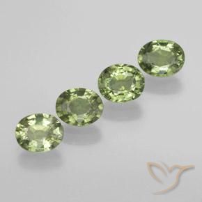 Gemme di Zaffiro Verde medio naturale da 1.84 ct, Ovale, VS