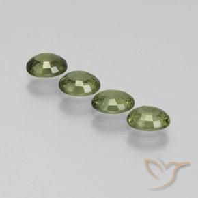 Gemme di Zaffiro Verde medio naturale da 1.84 ct, Ovale, VS