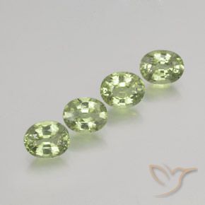 Gemme di Zaffiro Verde molto chiaro naturale da 1.88 ct, Ovale, VS