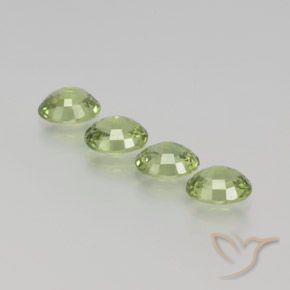 Gemme di Zaffiro Verde molto chiaro naturale da 1.88 ct, Ovale, VS