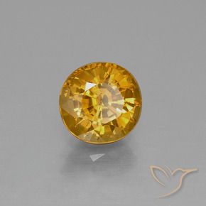 Zaffiro Arancione-Oro medio naturale da 2.27 ct, Ovale, VS