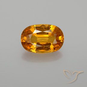 Zaffiro Arancio Terra naturale da 2.91 ct, Taglio ovale, VS