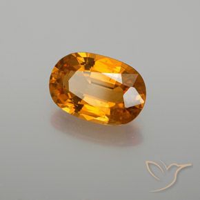 Zaffiro Arancio Terra naturale da 2.91 ct, Taglio ovale, VS