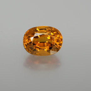 Zaffiro Arancio Medio naturale da 2.68 ct, Taglio ovale, VS