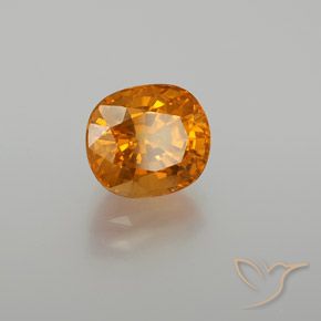 Zaffiro Arancione scuro naturale da 3.07 ct, Ovale, VS