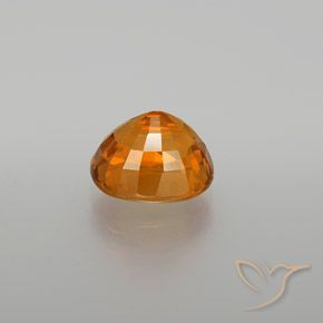 Zaffiro Arancione scuro naturale da 3.07 ct, Ovale, VS
