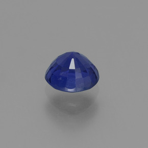 Zaffiro Blu scuro naturale da 0.80 ct, Taglio rotondo, VS