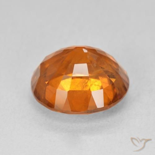 Zaffiro Arancione scuro naturale da 7.50 ct, Ovale, SI