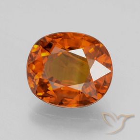 Zaffiro Arancia Fuoco naturale da 4.98 ct, Ovale, VS-SI
