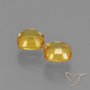 Gemme di Zaffiro Dorato naturale da 1.05 ct, Cuscino, VVS-VS