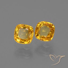 Gemme di Zaffiro Albicocca Arancia naturale da 1.16 ct, Cuscino, VS