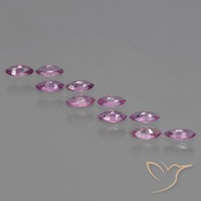 Gemme di Zaffiro Viola pallido naturale da 1.87 ct, Taglio marquise, VS