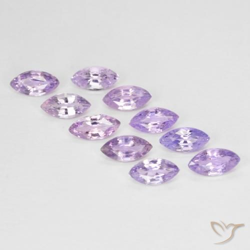 Gemme di Zaffiro Colore viola intenso naturale da 1.98 ct, Taglio marquise, VS