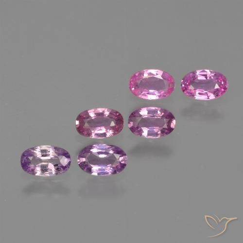Gemme di Zaffiro Rosa violetto naturale da 1.69 ct, Ovale, VS