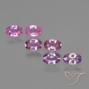 Gemme di Zaffiro Rosa violetto naturale da 1.69 ct, Ovale, VS