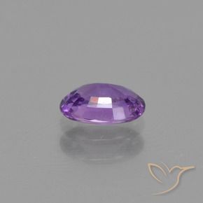Zaffiro Viola rosa medio naturale da 0.54 ct, Ovale, VS