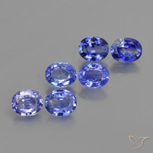 Gemme di Zaffiro Viola Blu naturale da 2.43 ct, Ovale, VS
