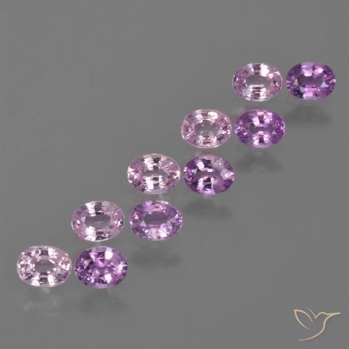 Gemme di Zaffiro Viola intenso naturale da 2.31 ct, Ovale, VS