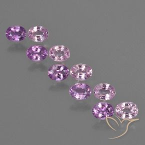 Gemme di Zaffiro Viola intenso naturale da 2.31 ct, Ovale, VS
