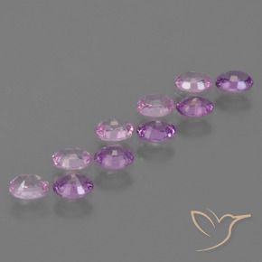 Gemme di Zaffiro Viola intenso naturale da 2.31 ct, Ovale, VS