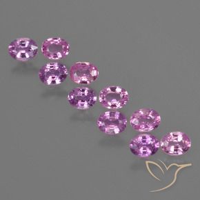 Gemme di Zaffiro Viola elettrico naturale da 2.31 ct, Ovale, VS