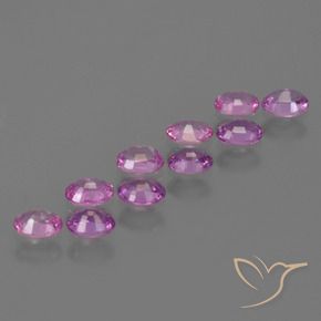 Gemme di Zaffiro Viola elettrico naturale da 2.31 ct, Ovale, VS