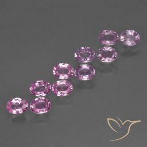 Gemme di Zaffiro Viola Rosato Chiaro Viola naturale da 2.29 ct, Ovale, VS