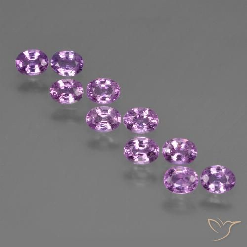 Gemme di Zaffiro Viola violetto naturale da 2.29 ct, Ovale, VS