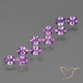 Gemme di Zaffiro Viola violetto naturale da 2.29 ct, Ovale, VS