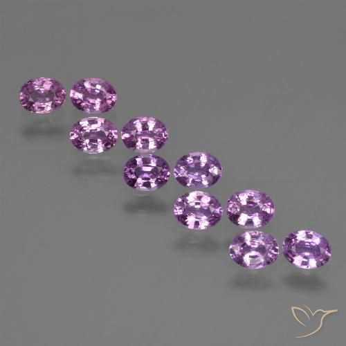 Gemme di Zaffiro Viola medio-scuro naturale da 2.28 ct, Ovale, VS