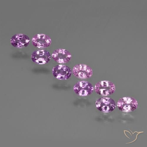 Gemme di Zaffiro Viola medio naturale da 1.94 ct, Ovale, VS