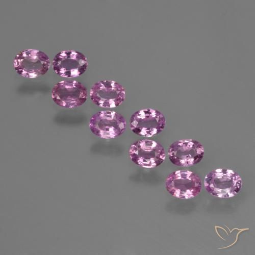 2.11ctw Naturale Viola Rosato Intenso Zaffiro, Ovale, VS