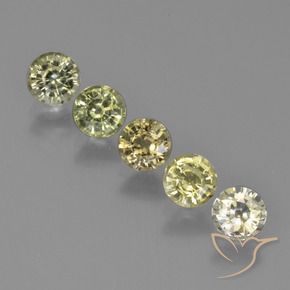 Gemme di Zaffiro Multicolore naturale da 2.31 ct, Rotondo, VS