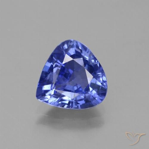 2.27ct Naturale Blue violetto scuro Zaffiro, Forma a pera, VS