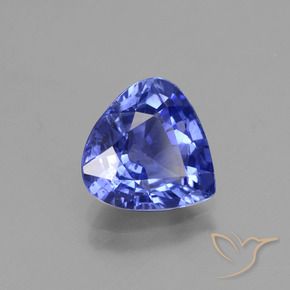 Zaffiro Blue violetto scuro naturale da 2.27 ct, Forma a pera, VS
