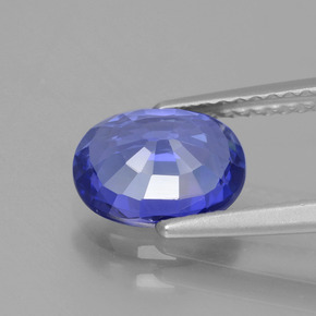 Zaffiro Blu scuro naturale da 2.12 ct, Taglio ovale, VS