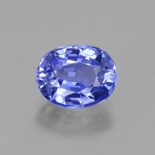 Zaffiro Blue violetto scuro naturale da 2.14 ct, Taglio ovale, VS